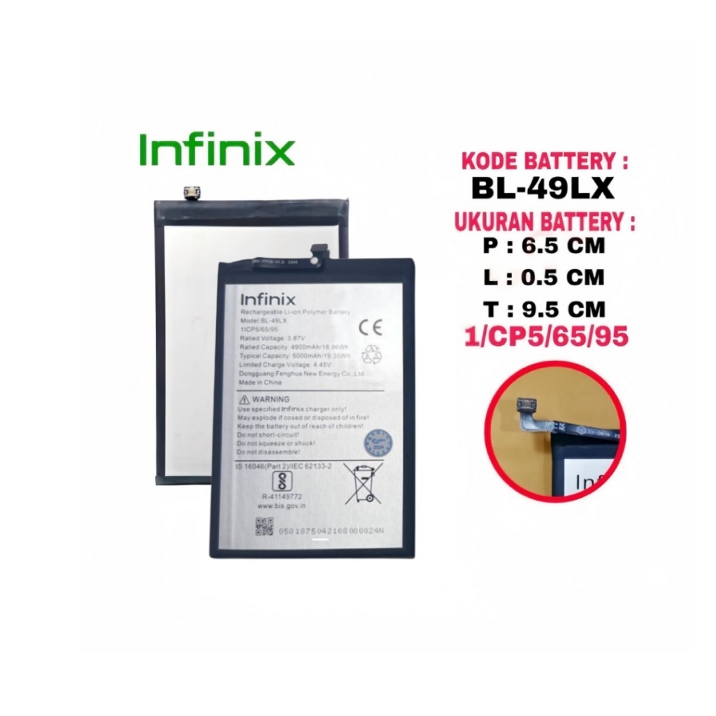 แบต Infinix Hot 12i  HOT 20S BL-49LX BATTERY แบต Infinix Hot 12i / HOT 20S