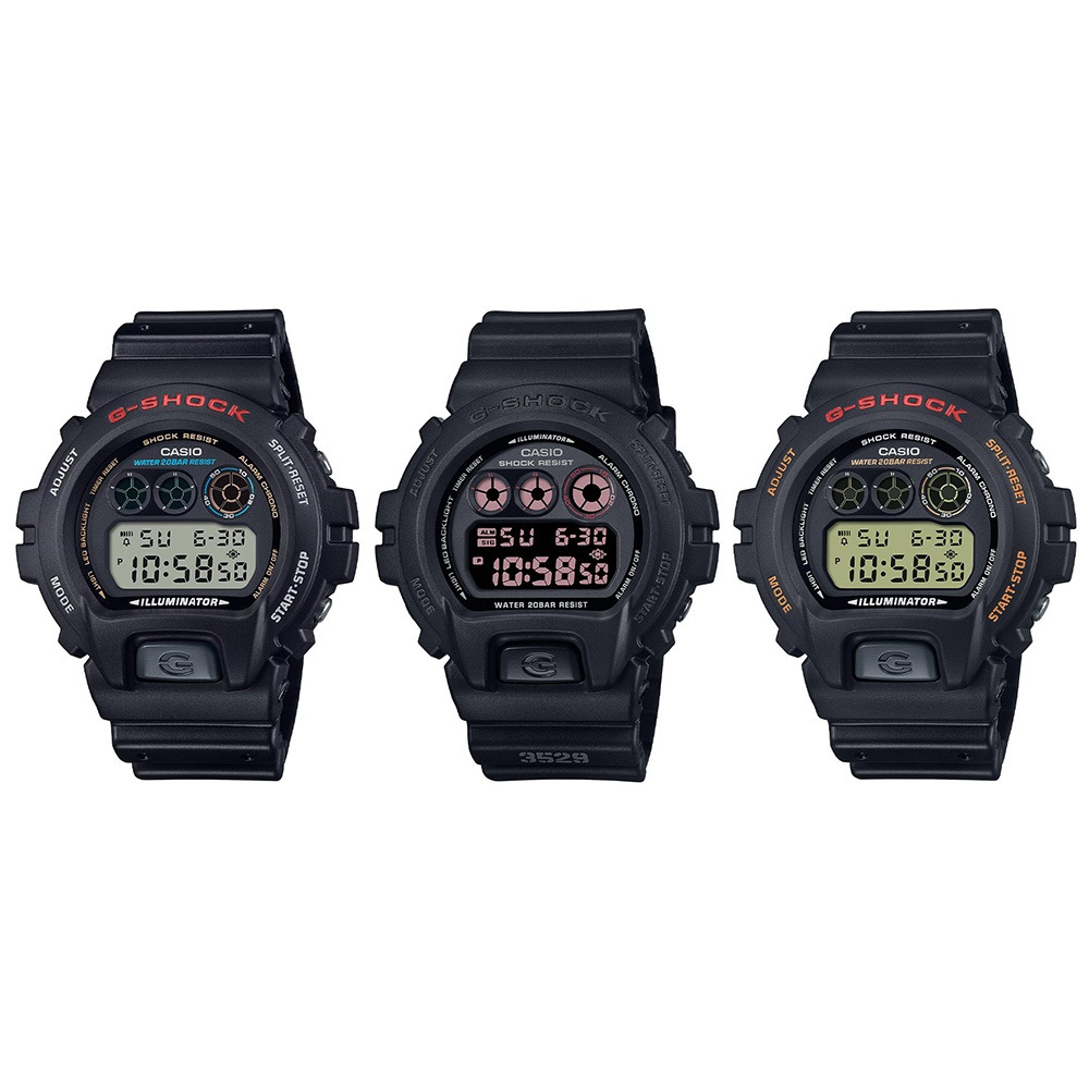 Casio G-Shock นาฬิกาข้อมือผู้ชาย สายเรซิน รุ่น DW-6900,DW-6900U(DW-6900U-1,DW-6900UB-9,DW-6900UMS-1)