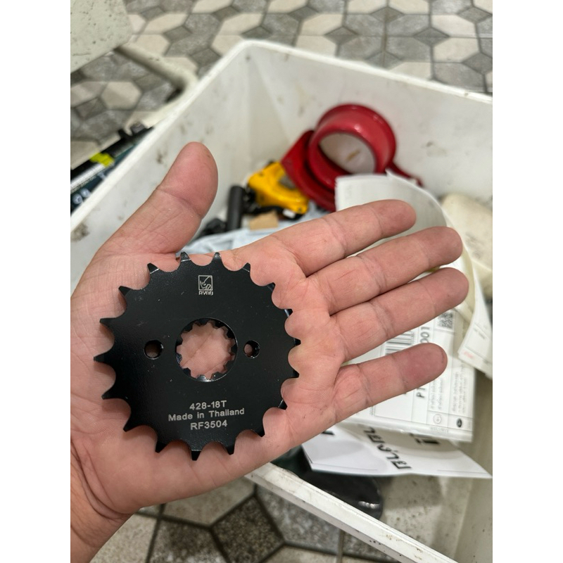 สเตอหน้าแต่ง 17/428 สำหรับรถที่วางเครื่อง cbr250 cbr300 รอบวง เท่ากับเสตอเดิม14/520