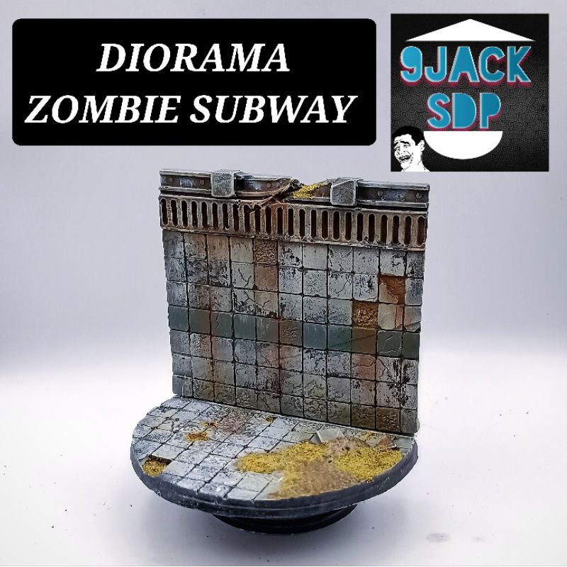 Diorama subway Zombie ฉากจำลอง ซอมบี้ เรซิ่น ผีชีวะ รถไฟใต้ดิน รถไฟฟ้า