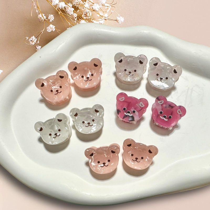 New กิ๊บหนีบผมรูปน้องหมี ตัวหนีบผมหน้าม้า 2ชิ้น