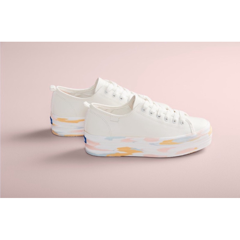 รองเท้า Keds รุ่น Keds triple up leather marble Snow White