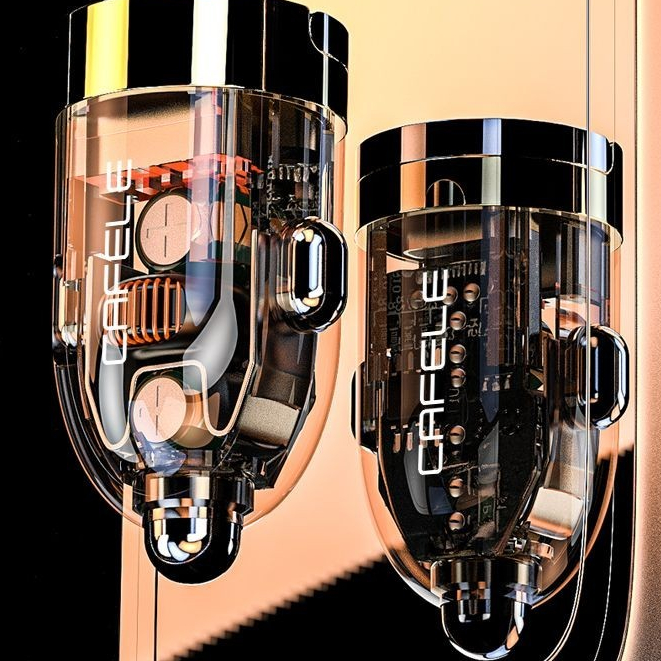 ♞,♘Kafeila ที่ชาร์จมือถือในรถยนต์ 100W Huawei ชาร์จเร็วสุด Apple PD35W รุ่นใหม่