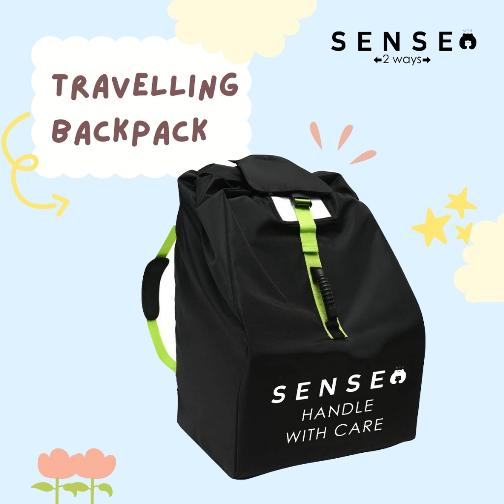 Sense กระเป๋าใส่รถเข็น ถุงใส่รถเข็น ขึ้นเครื่อง หรือสำหรับการเดินทาง ดีไซน์สวย ทำจากผ้าหนา ทนทาน ใช้งานง่าย