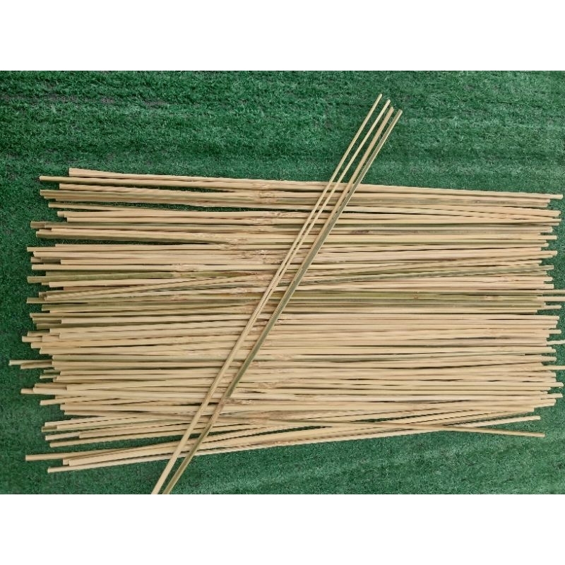 ไม้ไผ่เหลากลมแบบผ่ากลางและแบบไม่ผ่า ยาว 50cm (20 นิ้ว)ไม้ปักธง ไม้เสียธนาบัตร งานDIY