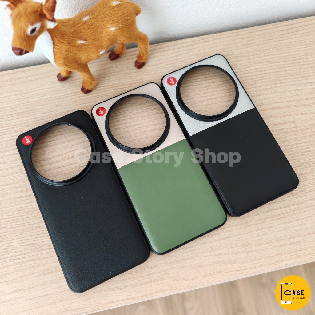 เคสหนัง สำหรับ Xiaomi 14 Ultra แปะลาย leica**ส่งจากไทย**เคสหนังเทียม