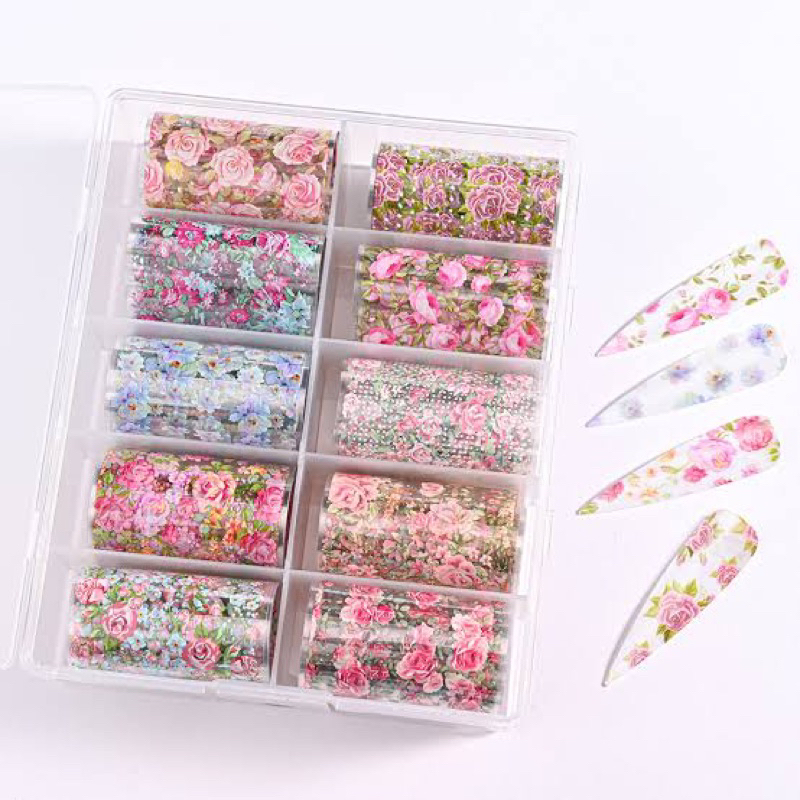 ฟอยลอกติดเล็บ พร้อมส่ง