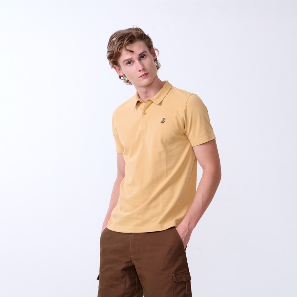 Khaki Bros. - Polo T-Shirt - เสื้อโปโลแขนสั้น ทรง Regular Fit - KM24K025