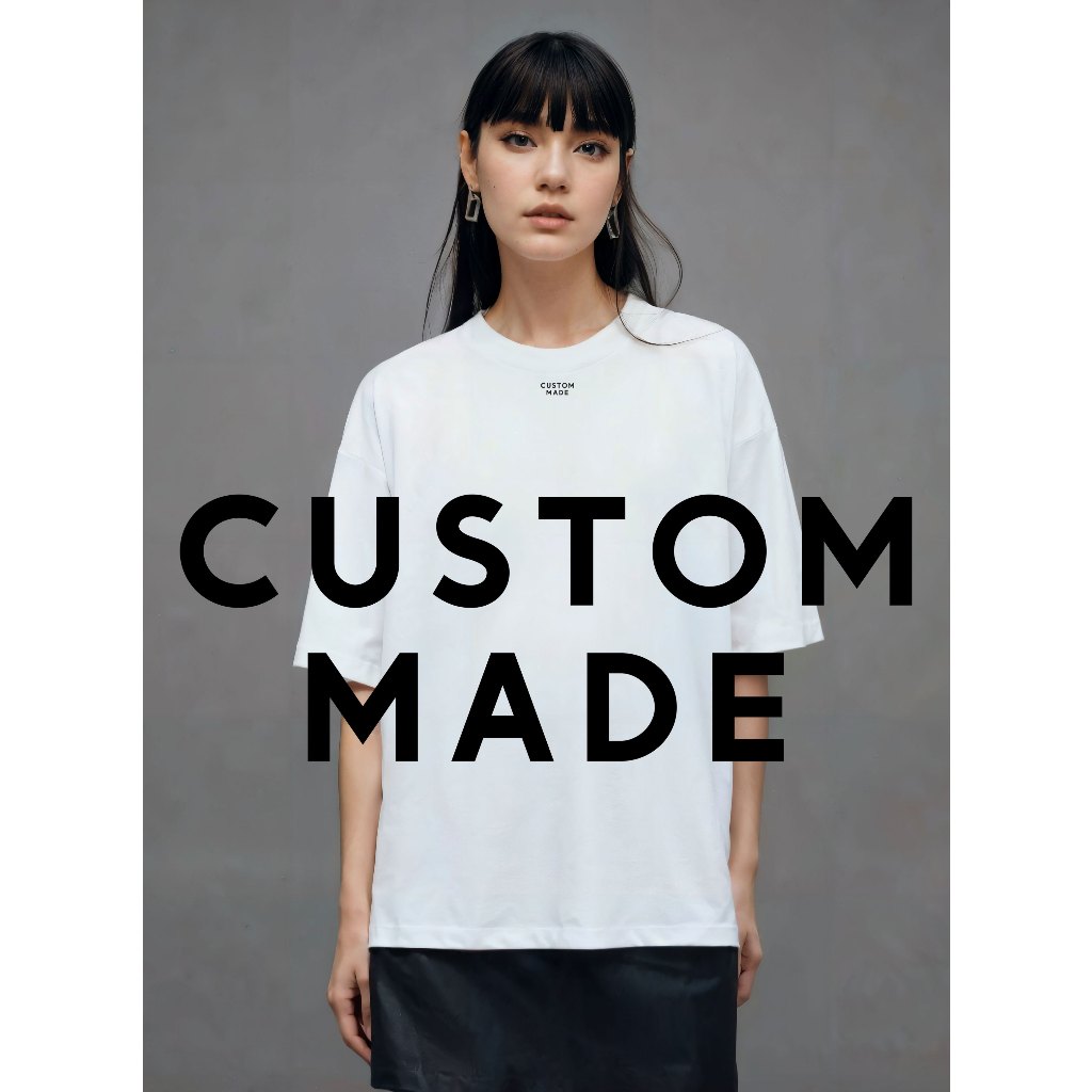 CUSTOM MADE Oversized T-SHIRT เสื้อยืดทรงโอเวอร์ไซส์ Brand Cloud and Cigarette