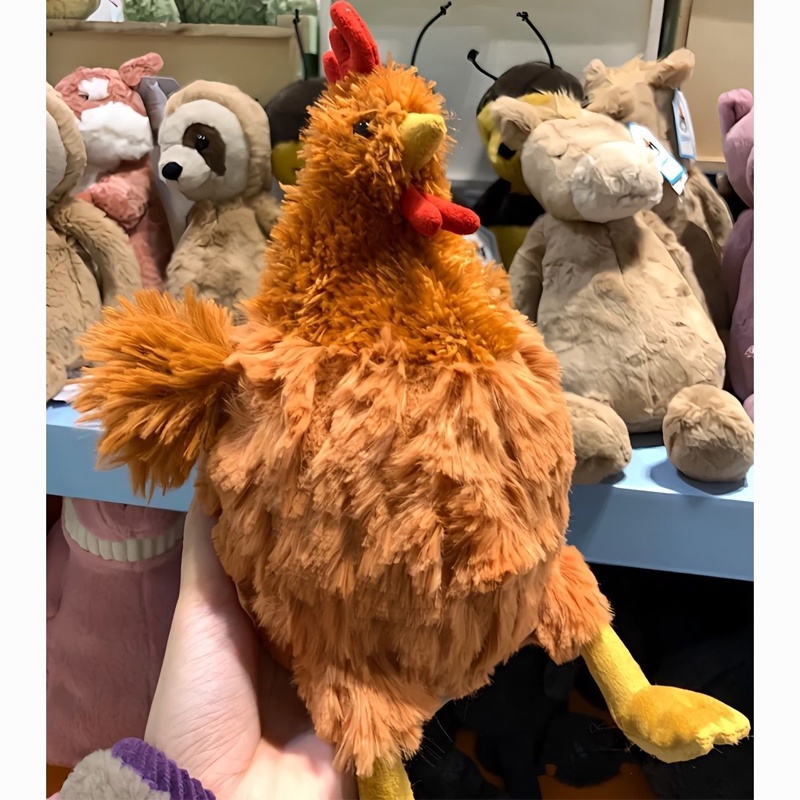ตุ๊กตาไก่ ของเล่นตุ๊กตา ตุ๊กตายัดนุ่น jeycat Ceycat Hen Ceycat Ceile Chckn - รูปที่ 3