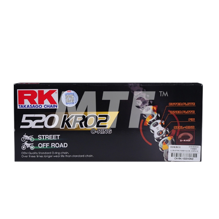 RK โซ่ 520KRO2-120L_CH-RK-15201ON2 (STD) สำหรับรถ 250-700cc