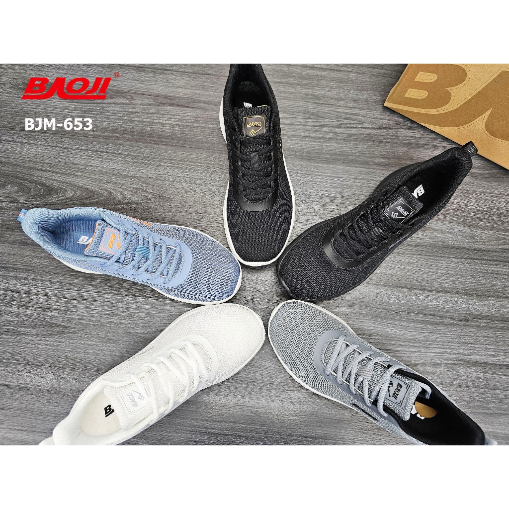 **BAOJI** [ลิขสิทธิ์แท้ ตัวแทนขายเอง] (BJM-653) รองเท้าผ้าลำลอง ไซส์ 41- 47 ยืนนานๆ *ผู้ชาย* ส้นสูง 3.5 ซม. เบาหวิว - รูปที่ 3