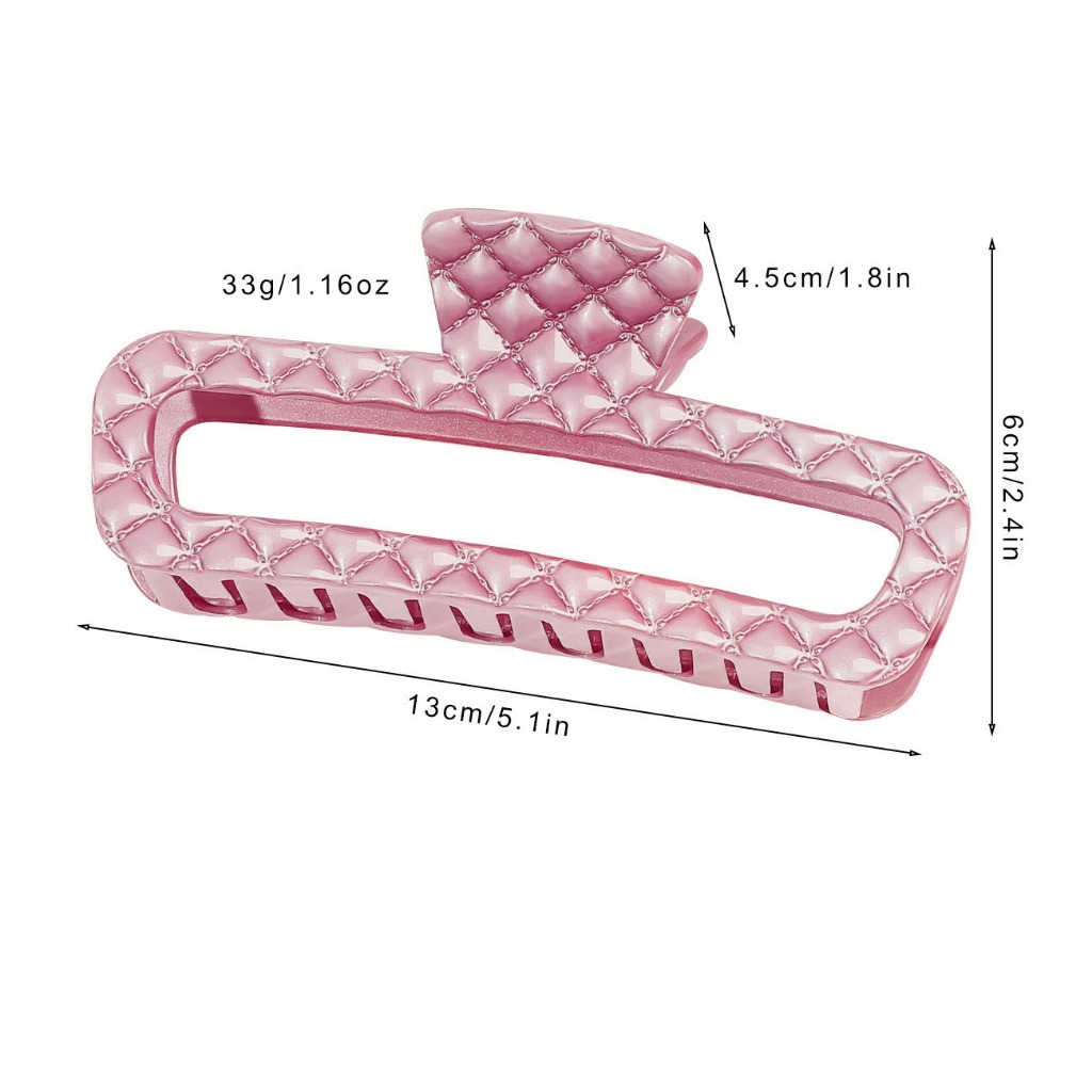 [N05] พร้อมส่ง กิ๊บหนีบผมจัมโบ้เพื่อผมหนาเก็บได้หมด กิ๊บงับผมขนาดที่ใหญ่และสีไฮเอนด์แบบเงาการเคลือบที่สวยงาม - รูปที่ 4