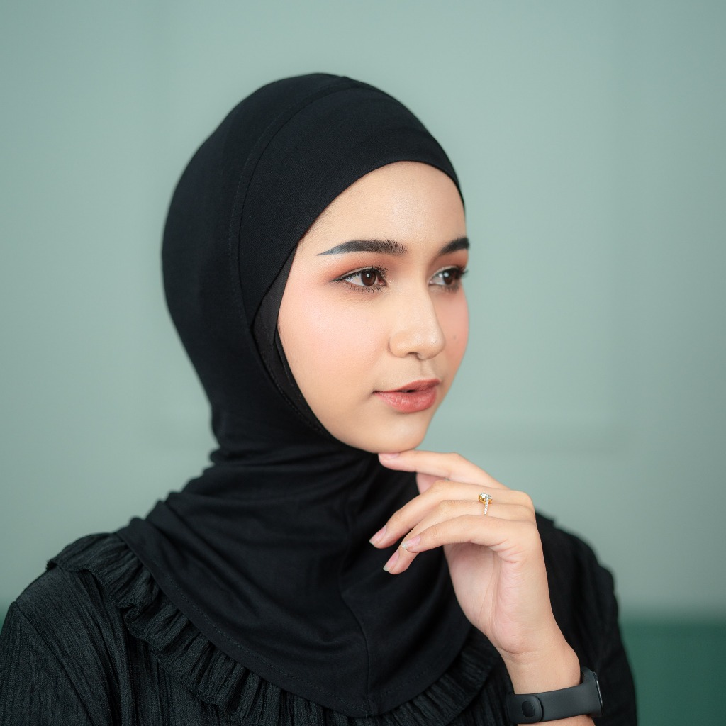 อินเนอร์ปิดคอ ลูกหมวกนินจา ผ้านิ่ม ยืด ใส่สบาย มีหลายสี ใส่ปิดลูกผมก่อนคลุมฮิญาบ