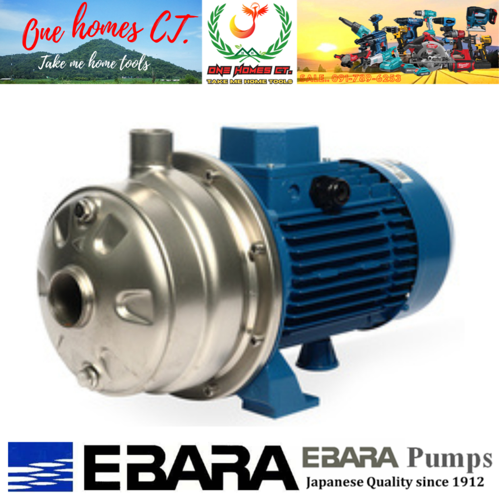 EBARA ปั๊ม SS304 ใบพัดคู่ 3 สาย รุ่น 2CDX-120/15 (สินค้ามีคุณภาพ..พร้อมจัดส่ง..) # ออก..ใบเสร็จ-ใบกำ