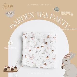 ผ้าห่อตัว ผ้าอเนกประสงค์ *Garden tea party🐇*Cotton Premium 1…