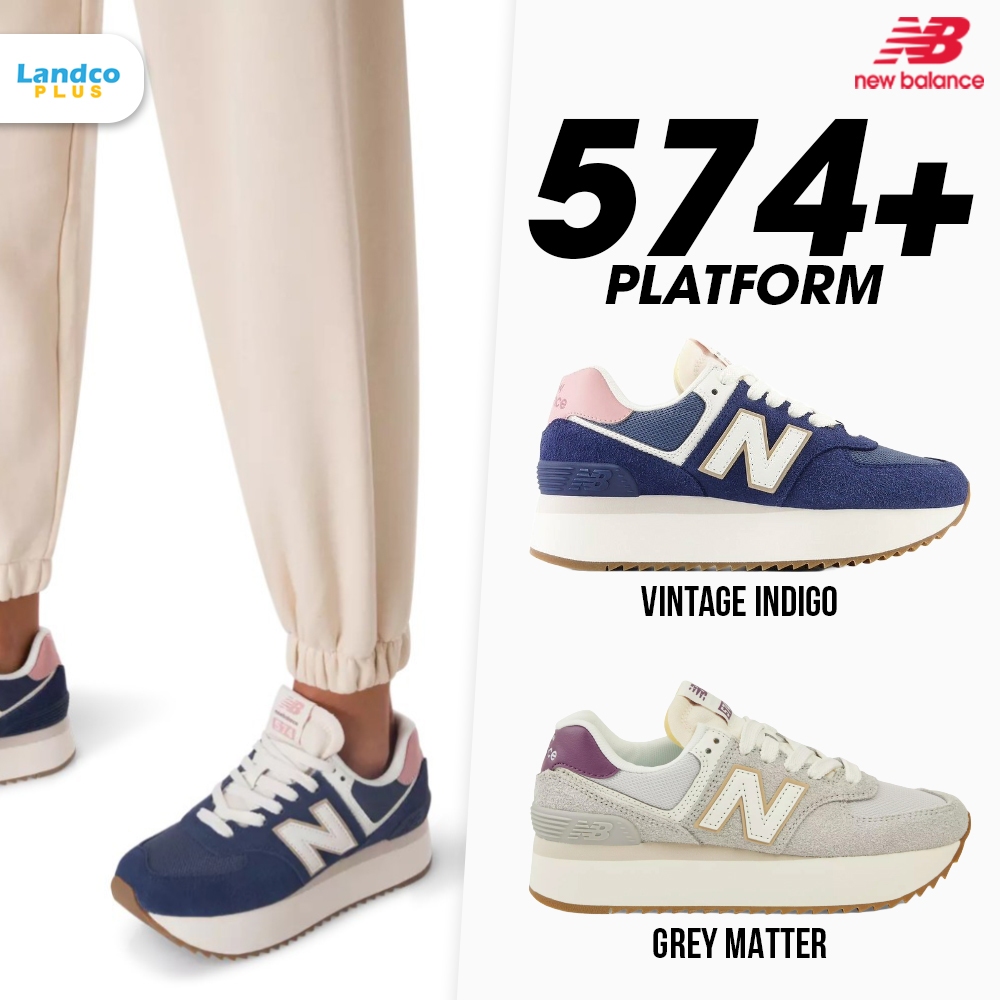 New Balance Collection รองเท้าผ้าใบ รองเท้าแฟชั่น สำหรับผู้หญิง NB W 574 Grey Matter WL574ZCO / Vint