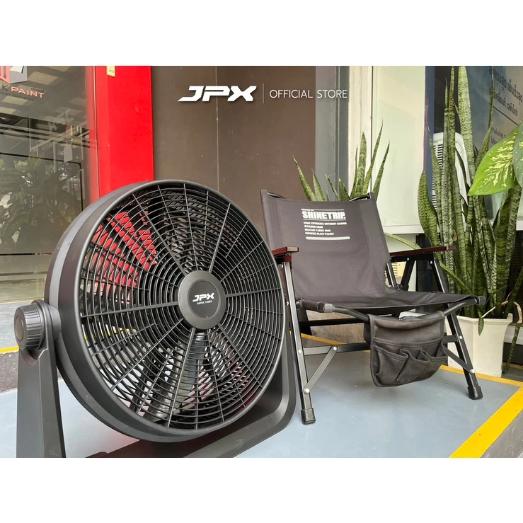 JPX พัดลม 20 นิ้ว SUPER TURBO สีดำ พัดลมแคมป์ปิ้ง ปรับความแรงได้ 3 ระดับ รับประกันสินค้า 3 ปี thumbnail 8