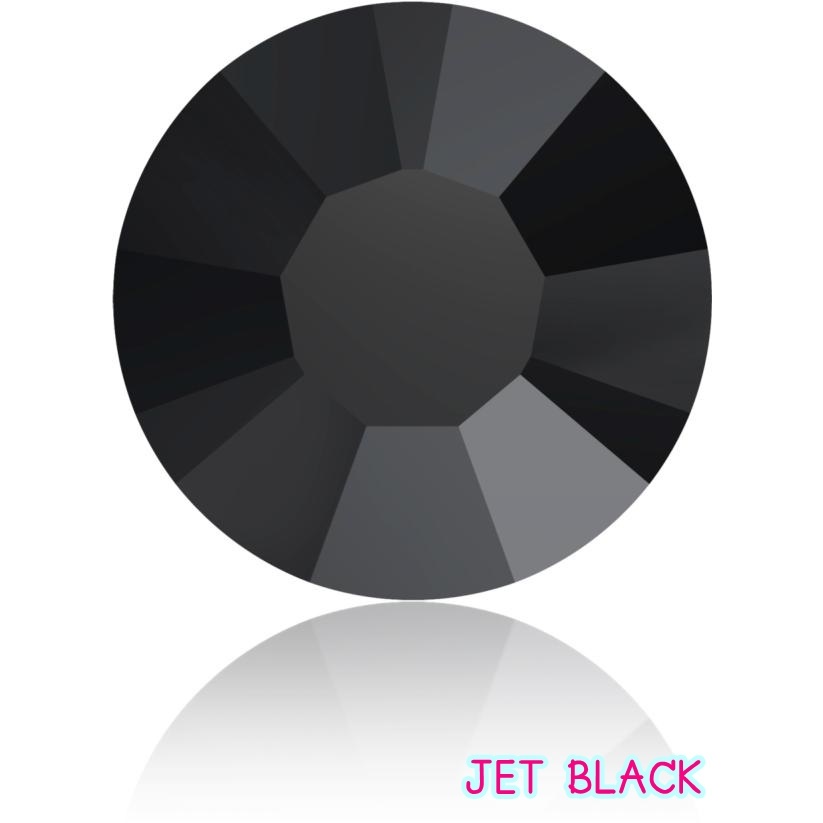 JET BLACKเพชรรีดร้อน Hotfix Rhinestones คุณภาพดี แวววาว เล่นไฟ ตกแต่งเสื้อผ้า ตกแต่งเล็บ DIY ใช้แทน Swarovski ได้