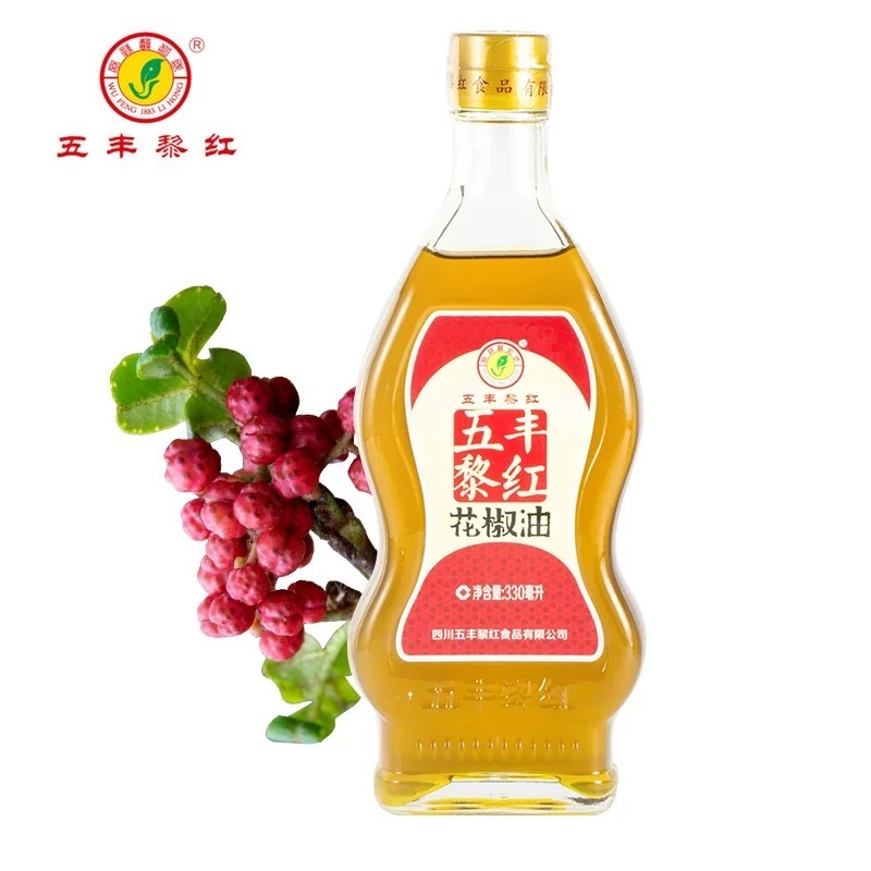 น้ำมันฮวาเจียว น้ำมันหมาล่า WUFENG ขนาด 330ml 五丰黎红藤椒油 Chinagoods