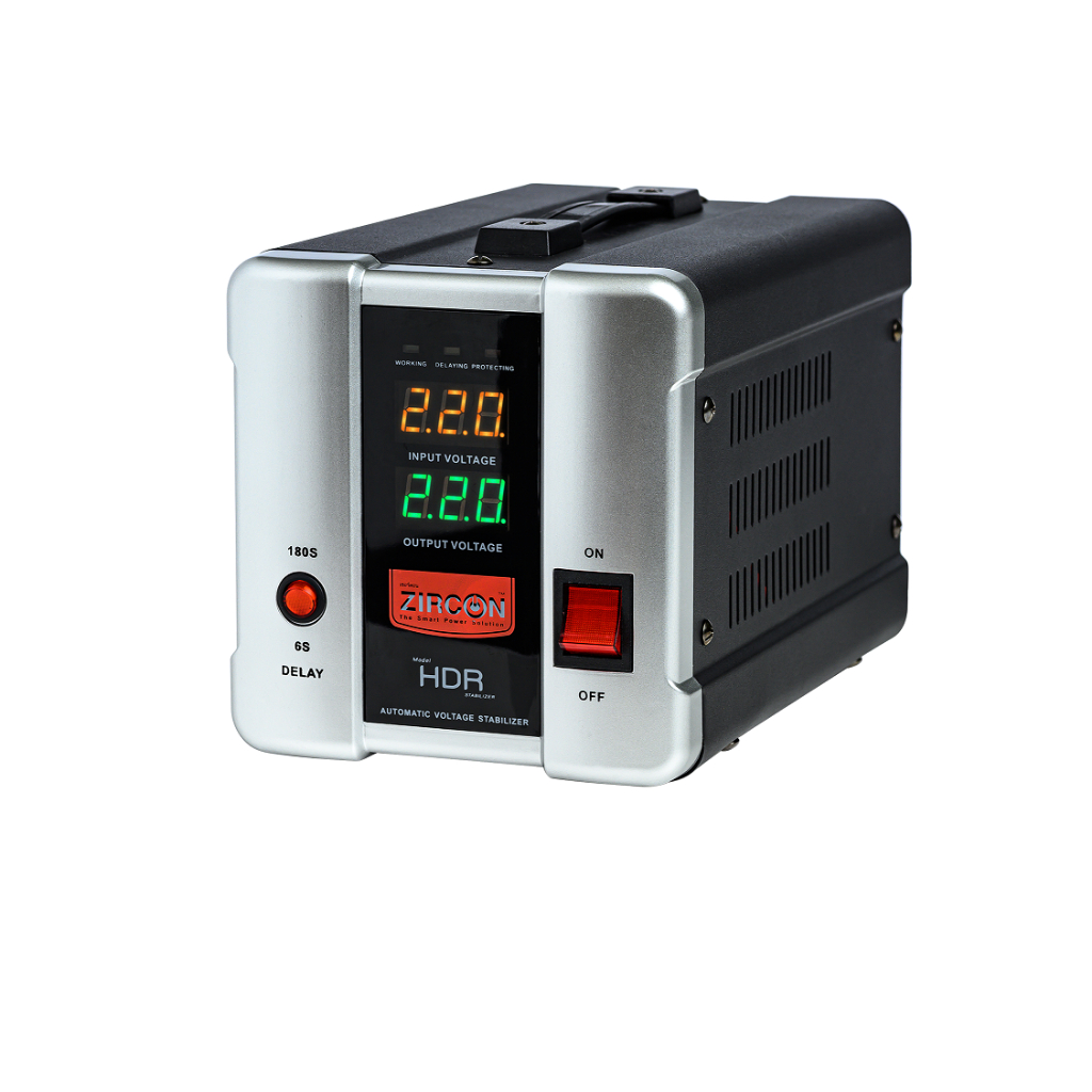 ZIRCON เครื่องปรับแรงดันไฟฟ้าอัตโนมัติ Automatic Voltage Stabilizer (AVS) รุ่น HDR 2000VA/1600W ราคา ถูกที่สุด ดีลบีเคเค แกลเลอรีภาพที่ 6