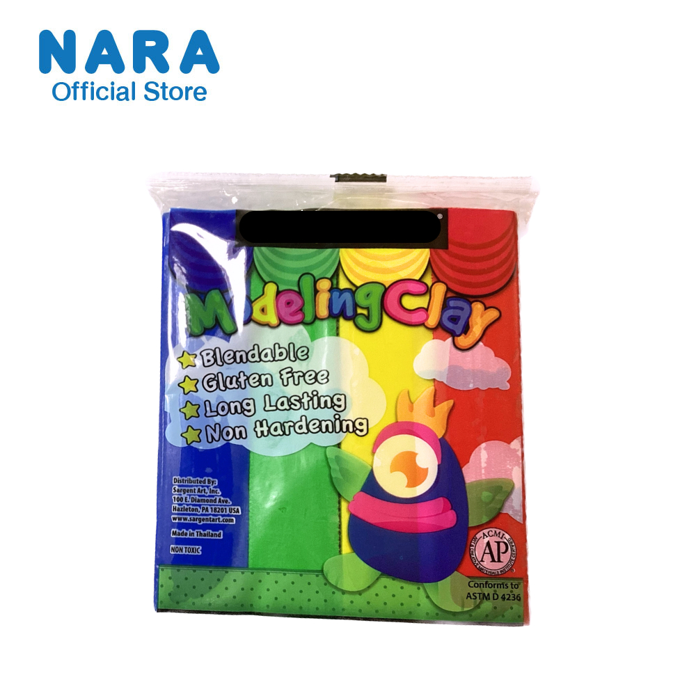 NARA Modelling Clay ดินน้ำมันไร้สารพิษ 4 สี (ขนาด 454 กรัม)