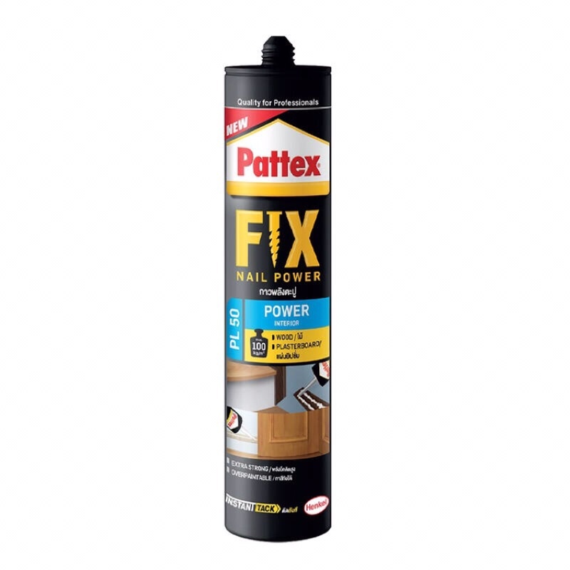 TOA/Pattex กาวตะปูสำหรับ ไม้ระแนงตกแต่งหนัง ขอบบัวกระเบื้องยาง SUPER NAIL ADHESIVE GLUE