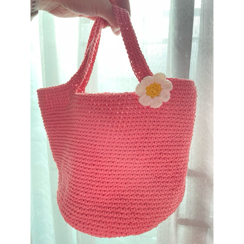 Daisy bag 🌼 น้องกระเป๋าถัก handmade พร้อมดอกเดซี่