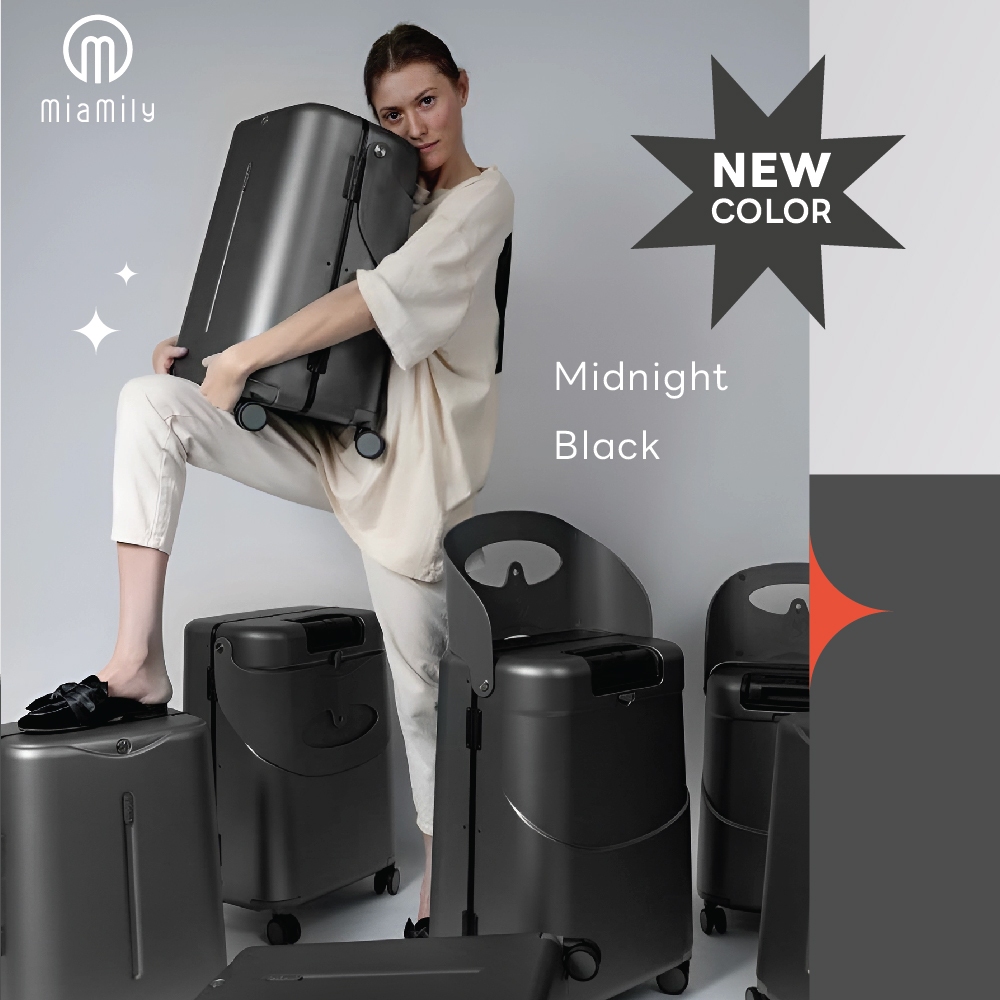 ⚡กระเป๋าเดินทาง 18 นิ้ว Miamily Multi Carry Luggage รับน้ำหนักได้ 100 โล เด็กวัย 2ขวบ - ผู้ใหญ่นั่งได้