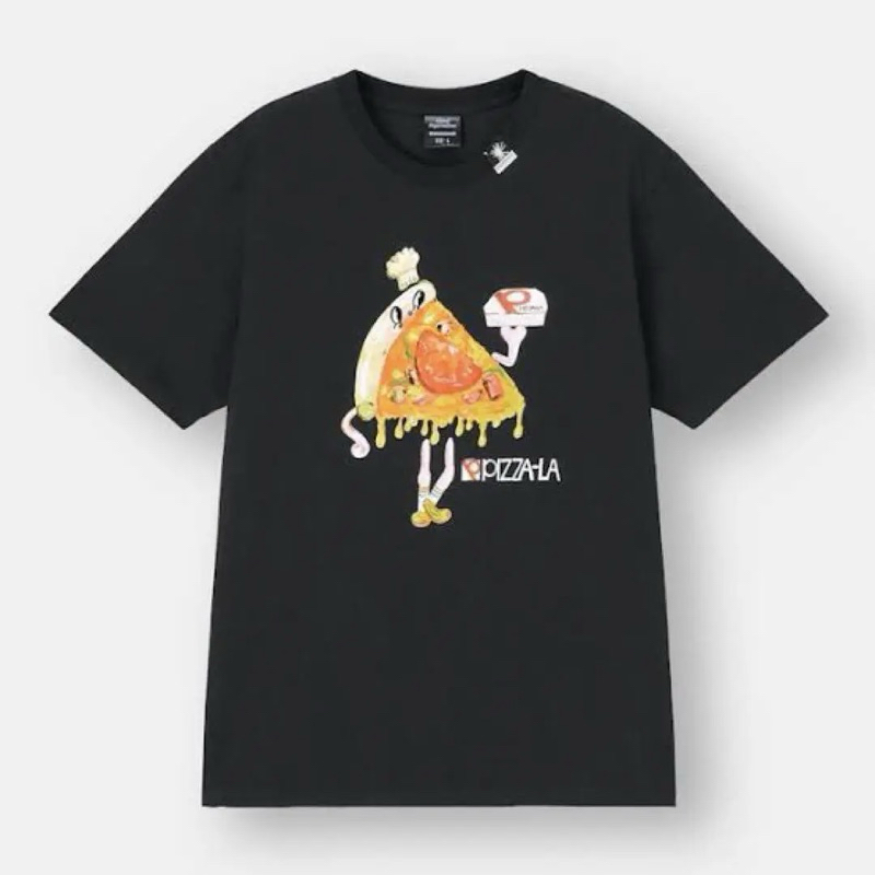 เสื้อยืดคอกลม สีดำ แบรนด์ Mihara Yasuhiro x GU แท้💯 Size M-L