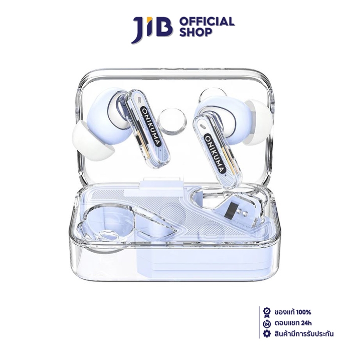 TRUE WIRELESS (หูฟังไร้สาย) ONIKUMA T5 (PURPLE)