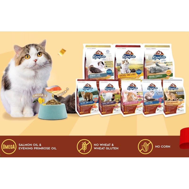 #ขายดี อาหารแมว kaniva 3 kg (มีครบทุกรสชาติ)🐱🐱
