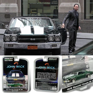 Greenlight | Ford Mustang BOSS & Dodge Charger RT & Chevelle SS & Phymouth Cuda & Taxi จากหนัง John Wick สเกล 1:64