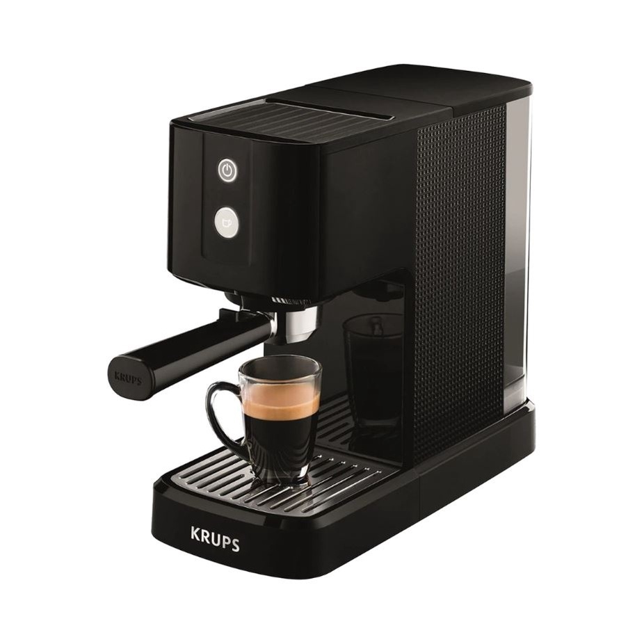KRUPS เครื่องชงกาแฟ รุ่น XP3410 ขนาด 1.1 ลิตร แรงดันน้ำ 15 บาร์ สีดำ เครื่องชงกาแฟ เเครื่องชงกาแฟkrups XP341010