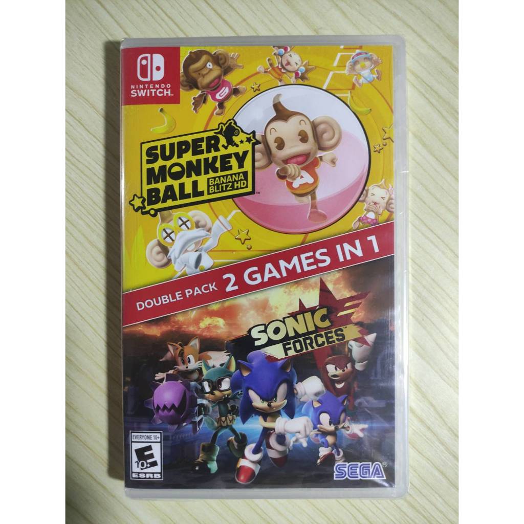 (มือ1)​ Nintendo​ Switch -​ Sonic Forces + Super Monkey Ball - Banana Blitz HD (us)​