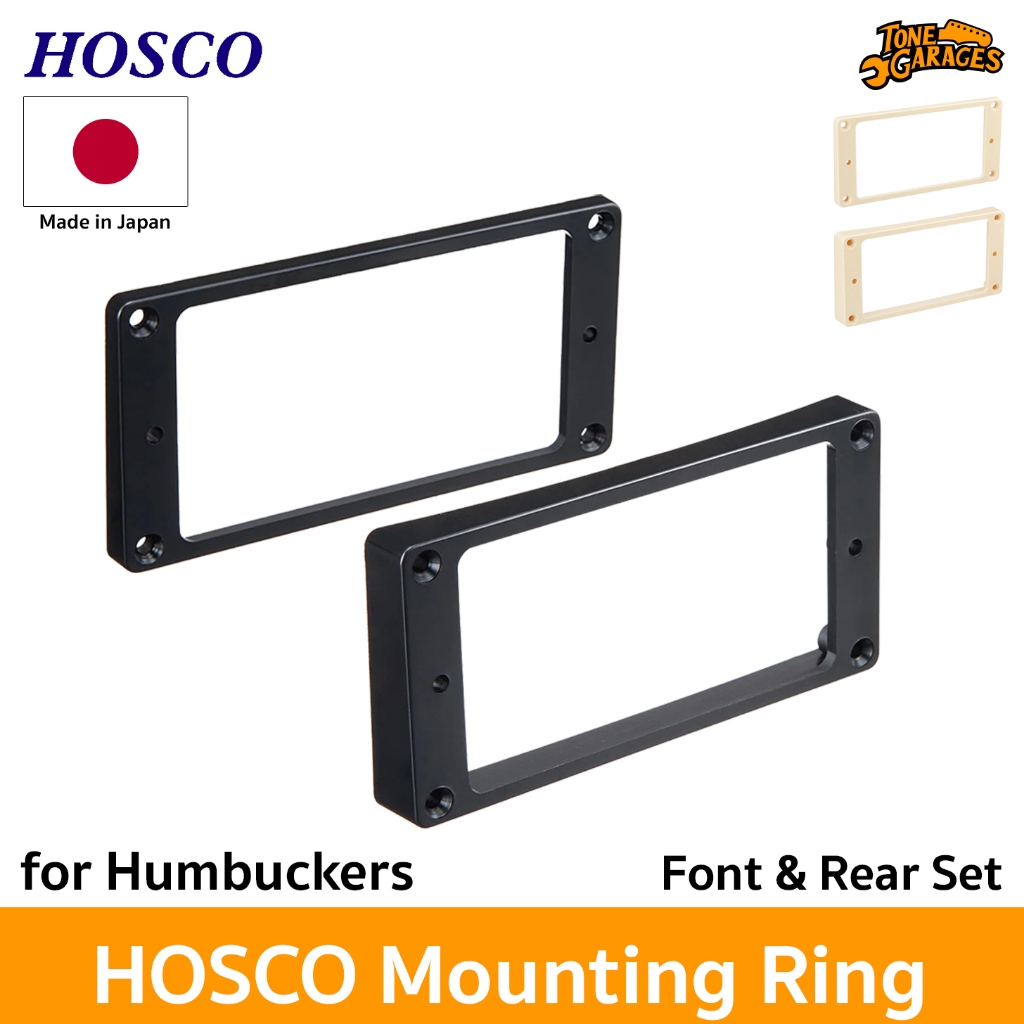 Hosco Mounting Ring for Humbuckers Front & Rear Set กรอบปิ๊กอัพ ขอบยึดปิ๊กอัพ กีต้าร์ไฟฟ้า Made in Japan