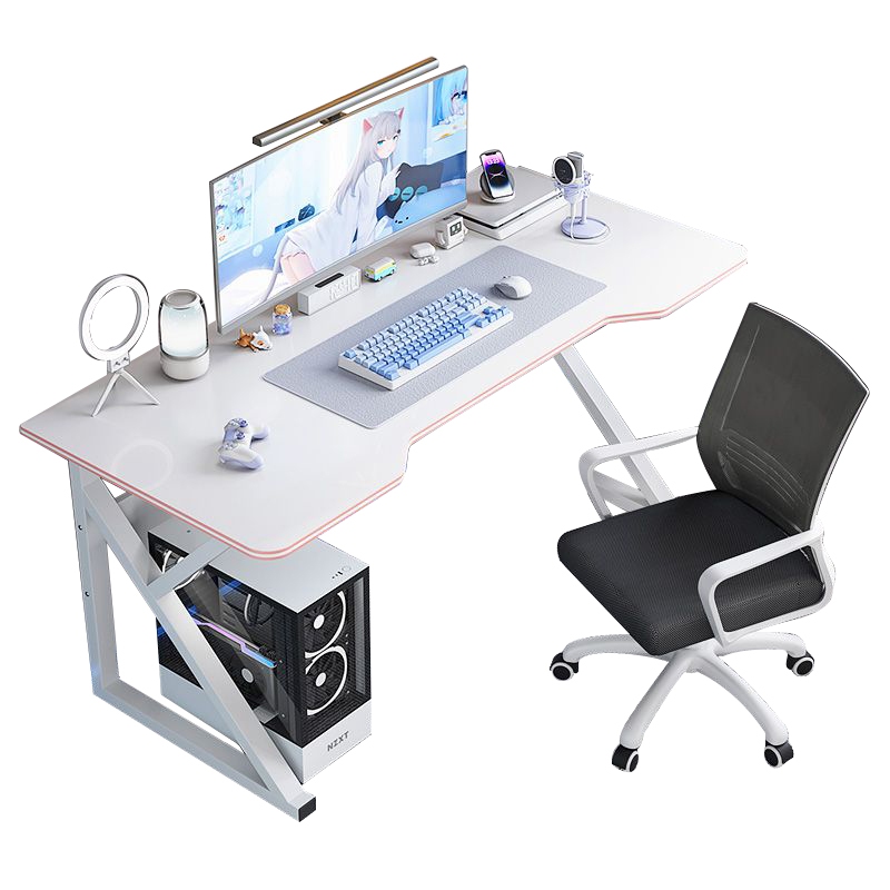 BAIERDI MALL โต๊ะคอมพิวเตอร์ 100CMขาโลหะแข็งแกร่งรุ่นพิเศษ โต๊ะทำงาน ใช้ได้ทั้งในห้องนอนและสถานที่ทำงาน