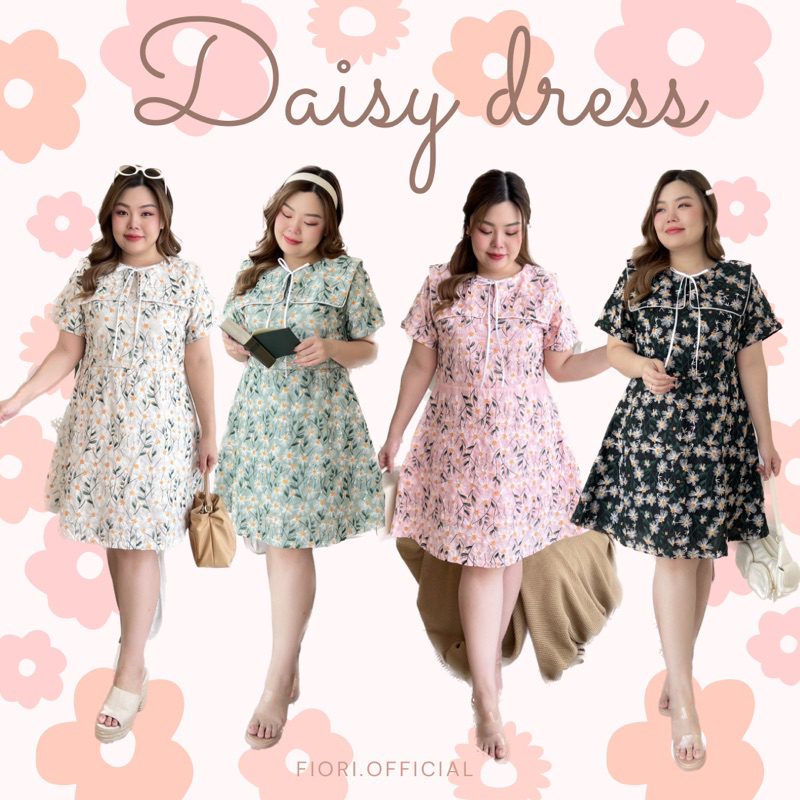 เดรสสาวอวบ//Fiori’s Daisy Dress//XL-5XL