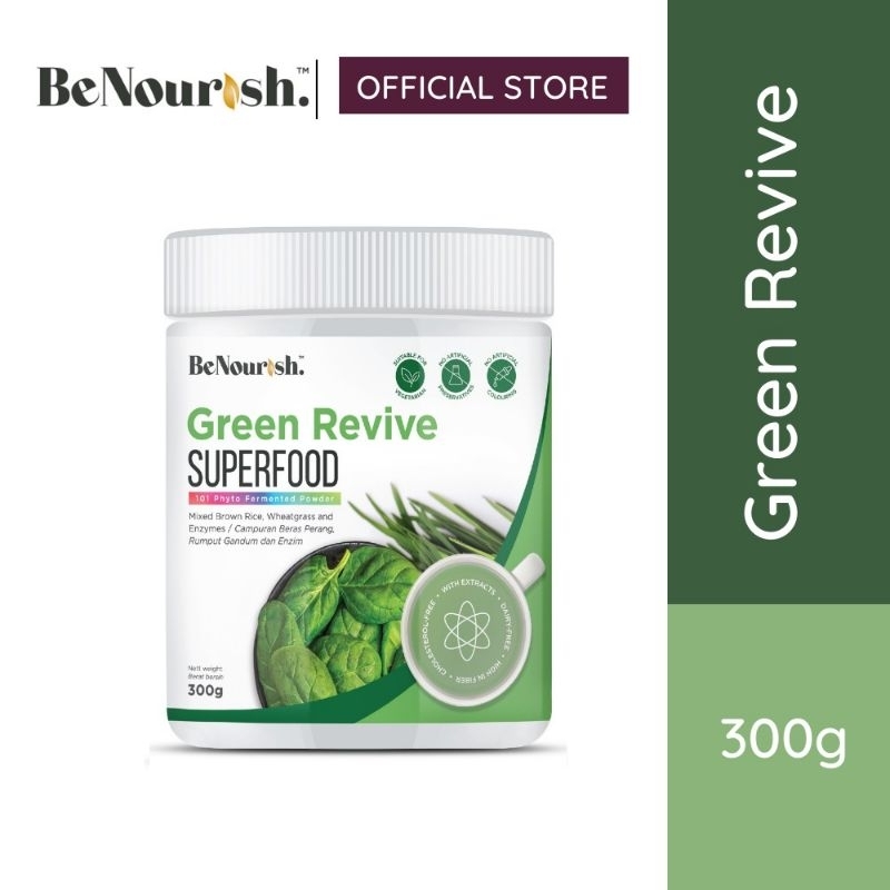 BeNourish Green Revive Superfood Drink Powder 2x300 gram