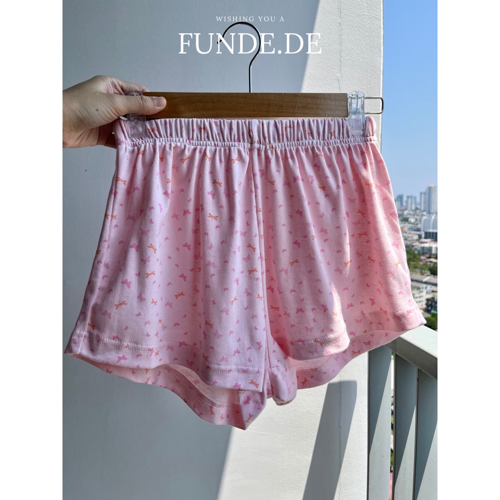 พร้อมส่ง กางเกงขาสั้น กางเกงนอนใส่สบาย ลายน่ารัก (ไม่มีกระเป๋า)