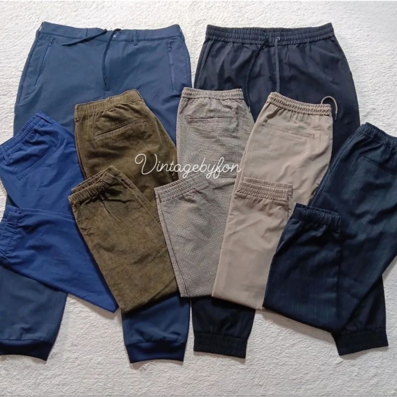 🔥GU JOGGER PANTS(กางเกงขาจั้มชาย ผู้หญิงใส่ได้✅️แบรนด์แท้(พร้อมส่ง)🛎คัดสภาพใหม่100%ไม่มีตำหนิทุกตัว