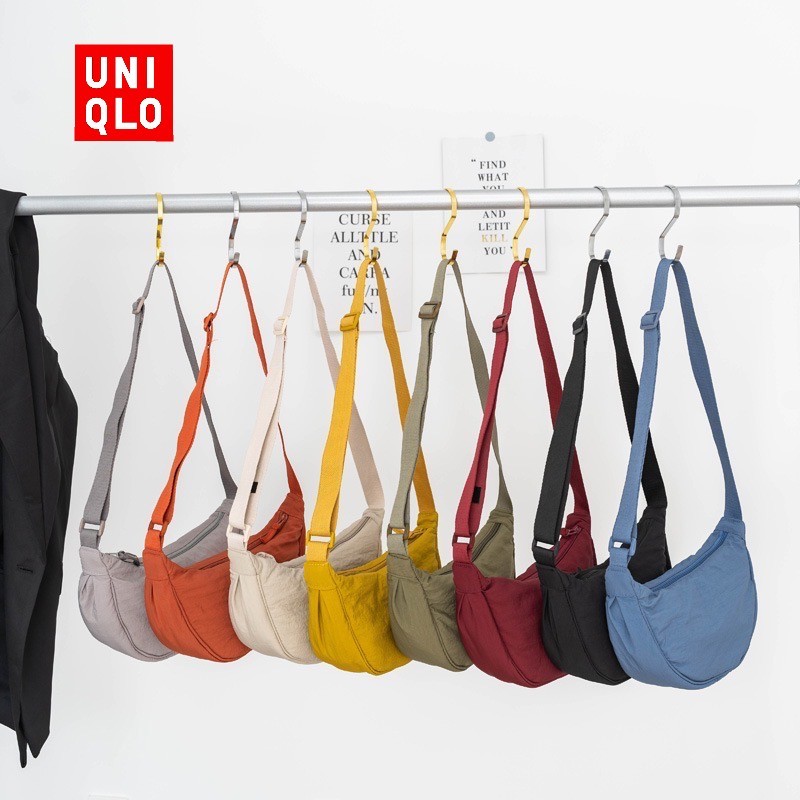 พร้อมส่งจาก กทม🔥 uniqlo กระเป๋าสะพายข้าง มินิ เท่ๆ ไนล่อน Mini Shoulder Bag ไหล่ ผู้หญิง น่ารัก ขนนุ่ม แฟชั่น