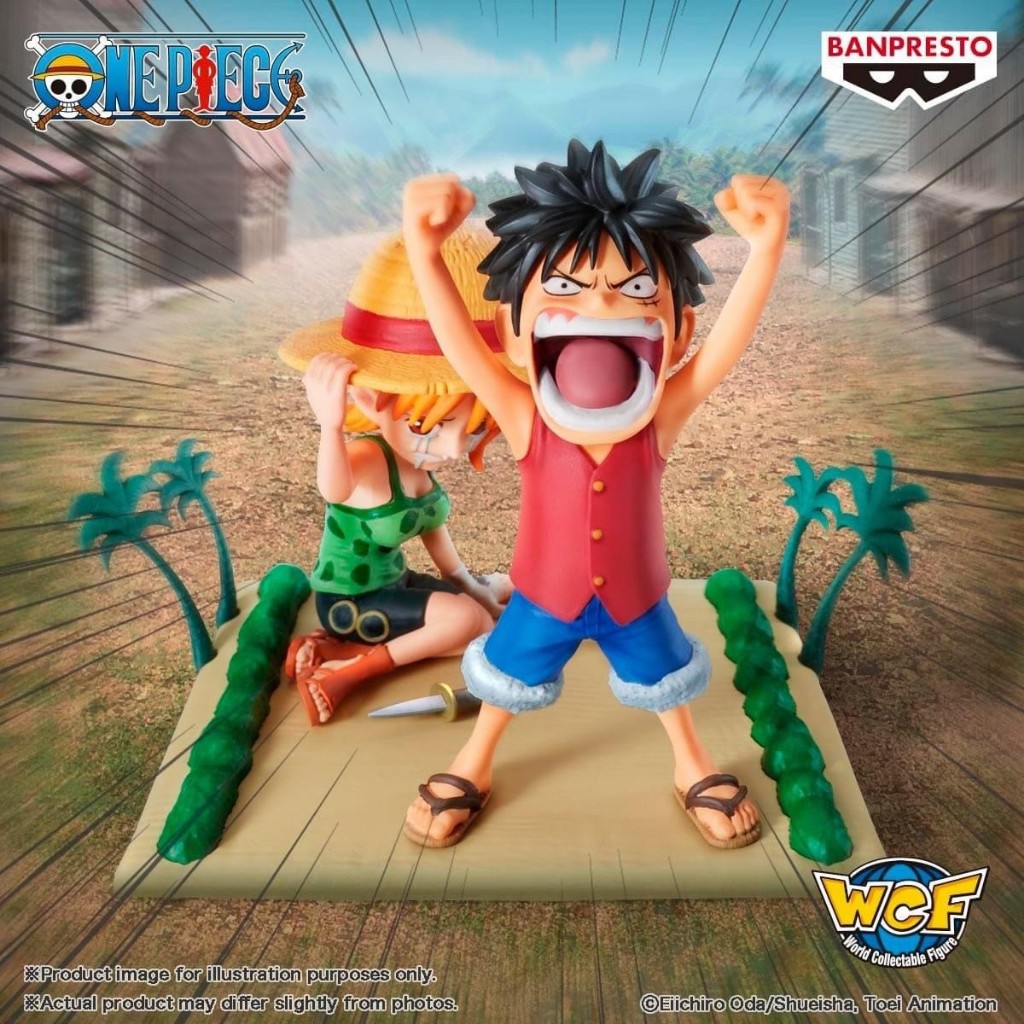 [⭐️แท้/ญี่ปุ่น] One Piece World Collectable Log Stories - Monkey D. Luffy & Nami Figure
