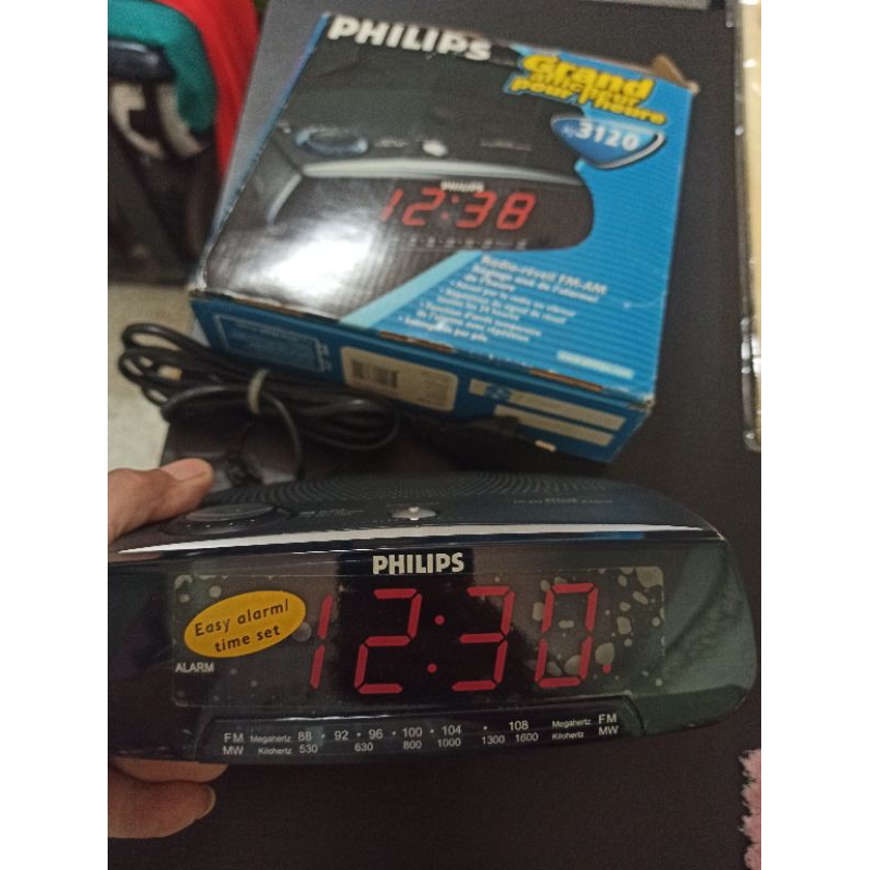 นาฬิกาปลุกดิจิตอล วิทยุ Philips AJ3120