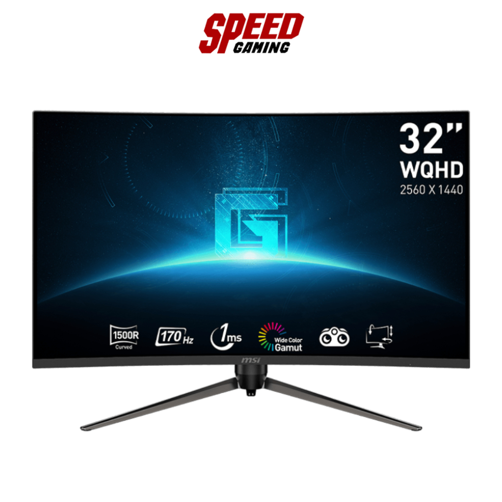 MSI G32CQ5P MONITOR (จอมอนิเตอร์) 31.5" VA 2K 170Hz 1ms / By speed gaming