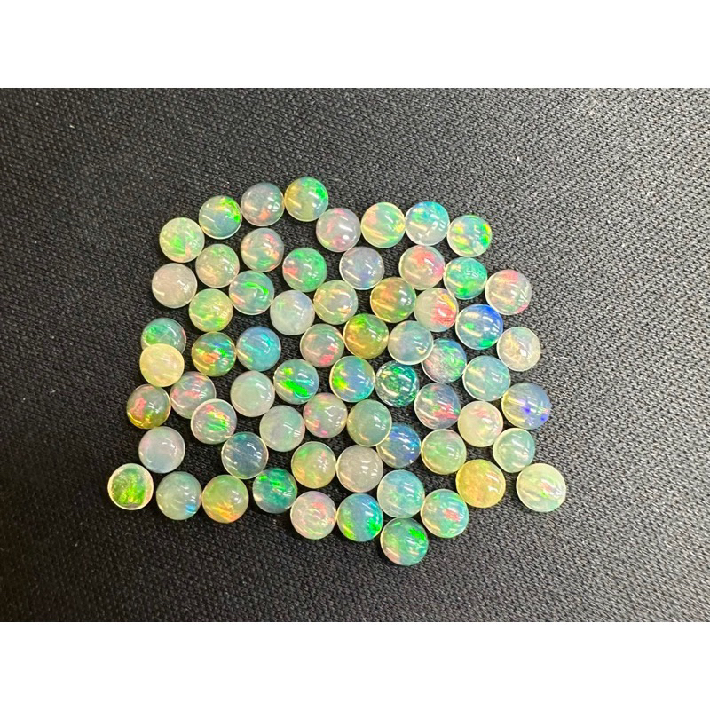 โอปอลกลม 6 มม. พลอยธรรมชาติ 100% Opal 6mm round shape 100% natural gemstone