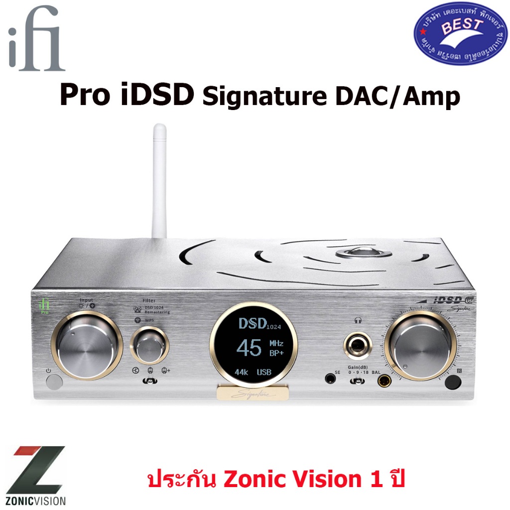 iFi Pro iDSD Signature DAC/AMP ตั้งโต๊ะ