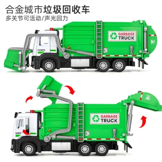 ProudNada Toys รถเหล็กโมเดล รถขยะ 1:32 TY MODELS GARBAGE TRUCK NO.8605B