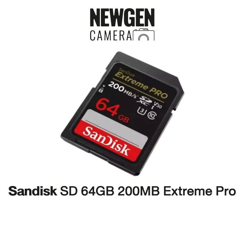 เมมโมรี่การ์ด Sandisk SD 64GB 200MB Extreme Pro ของแท้ พร้อมส่ง