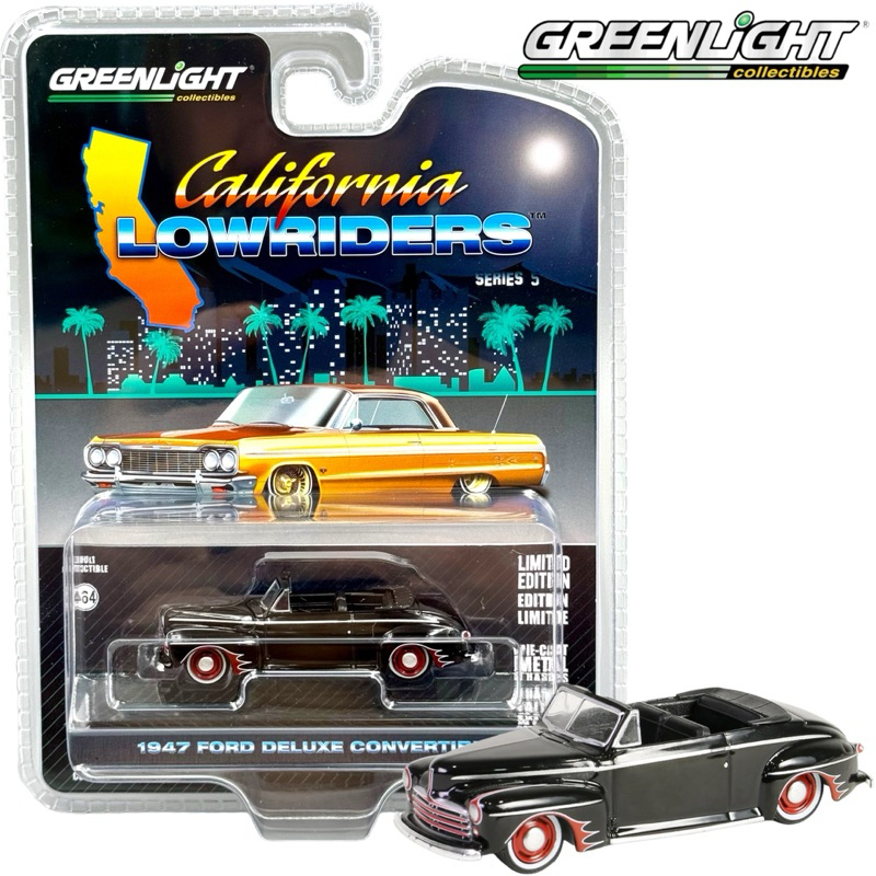 Greenlight | 1947 FORD DELUXE CONVERTIBLE (LOWRIDER SERIES 5) สเกล 1:64 63060